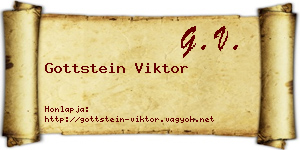 Gottstein Viktor névjegykártya